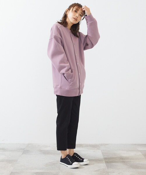 SHOO・LA・RUE（シューラルー）の「◆【S-LL/股下短め】サテン裏起毛スティック（その他パンツ・レディース・ブラック/サンドベージュ/ダークグリーン/アイボリー/ダークブラウン・01/02/04/03）」の7枚目の写真