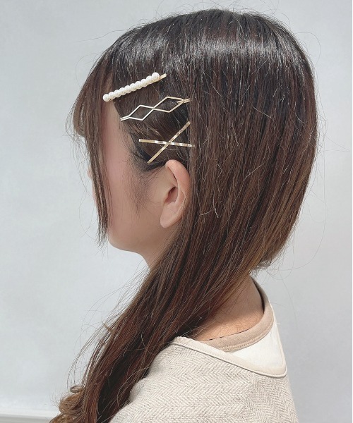 apres jour（アプレジュール）の「【apres jour×ARIAZ】４セットパールヘアピン（ヘアピン・レディース・ゴールド/その他・FREE）」の2枚目の写真