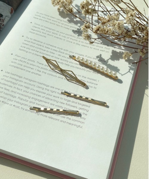 apres jour（アプレジュール）の「【apres jour×ARIAZ】４セットパールヘアピン（ヘアピン・レディース・ゴールド/その他・FREE）」の4枚目の写真