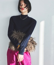 lautreamont BLEUBLANC | <lautreamont BLEUBLANC>コージーリブニットプルオーバー(ニット/セーター)