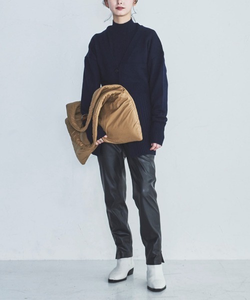 lautreamont BLEUBLANC（ロートレアモンブルーブラン）の「<lautreamont BLEUBLANC>コージーリブニットプルオーバー（ニット/セーター・レディース・ネイビー/ブルー/グリーン・9号）」の4枚目の写真