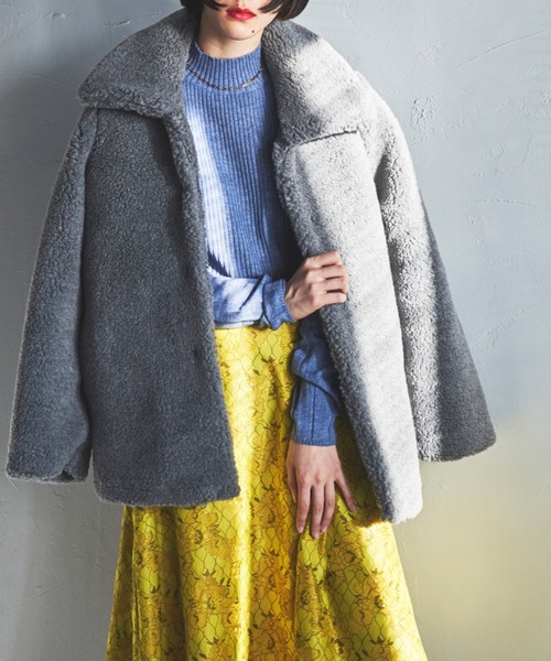lautreamont BLEUBLANC（ロートレアモンブルーブラン）の「<lautreamont BLEUBLANC>コージーリブニットプルオーバー（ニット/セーター・レディース・ネイビー/ブルー/グリーン・9号）」の15枚目の写真