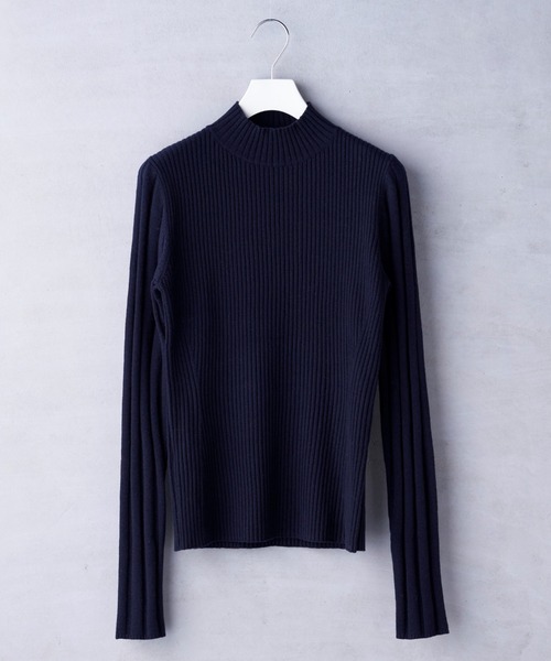 lautreamont BLEUBLANC（ロートレアモンブルーブラン）の「<lautreamont BLEUBLANC>コージーリブニットプルオーバー（ニット/セーター・レディース・ネイビー/ブルー/グリーン・9号）」の17枚目の写真