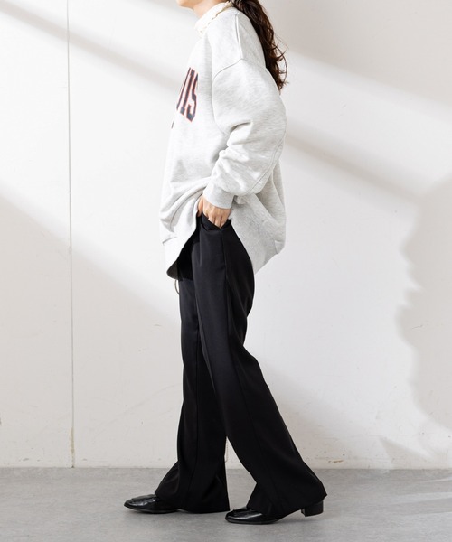 DISCOAT(ディスコート)の「裏起毛ロゴビッグスウェット(スウェット・レディース・ライトベージュ/ダークグリーン/ネイビー・FREE)」の10枚目の写真