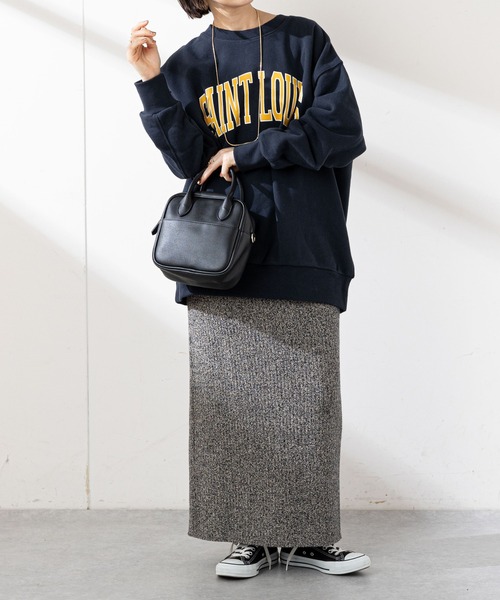 DISCOAT(ディスコート)の「裏起毛ロゴビッグスウェット(スウェット・レディース・ライトベージュ/ダークグリーン/ネイビー・FREE)」の20枚目の写真