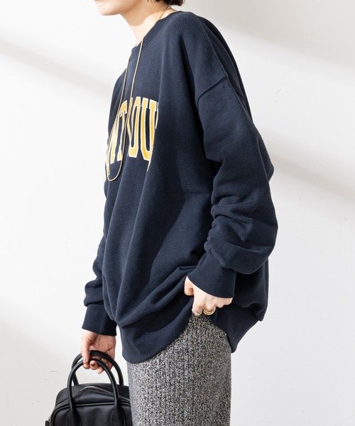 マディソンブルー 裏起毛 ビッグ スウェット プルオーバー MADISONBLUE＜マディソンブルー＞クルーネック裏毛プルオーバー