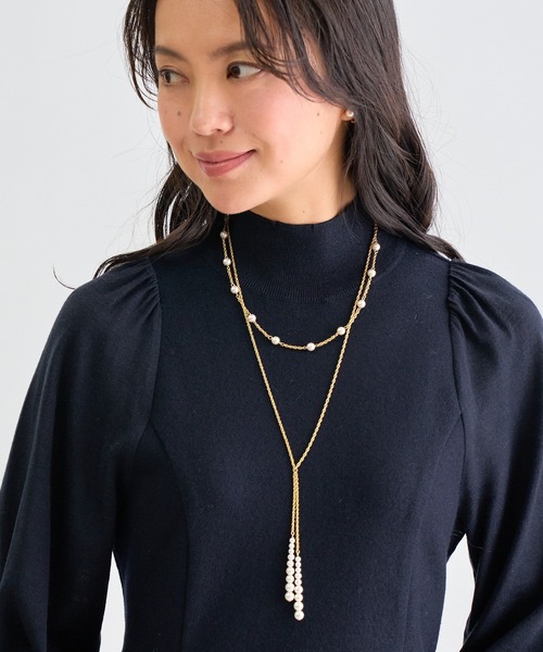 ANAYI（アナイ）の「パール２連　ネックレス（ネックレス・レディース・オフホワイト・FREE）」の6枚目の写真