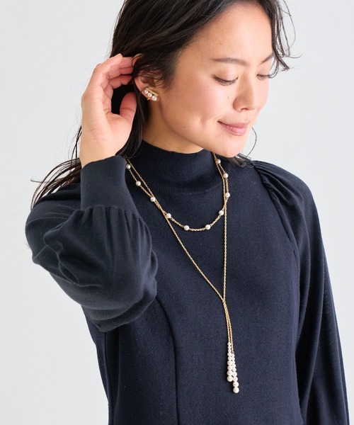 ANAYI（アナイ）の「パール２連　ネックレス（ネックレス・レディース・オフホワイト・FREE）」の7枚目の写真