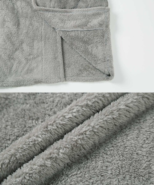 jiggys shop（ジギーズショップ）の「ボアフード コーディガン（その他アウター・メンズ・ブラック/ベージュ/グレイッシュベージュ・MEDIUM/LARGE）」の10枚目の写真