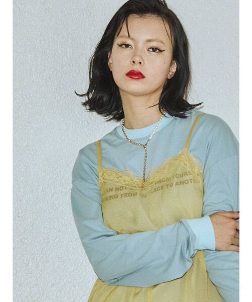 jouetie(ジュエティ)の「ドッキングボールチェーンネックレス(ネックレス・レディース・シルバー/ゴールド・FREE)」の3枚目の写真