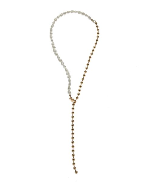 jouetie(ジュエティ)の「ドッキングボールチェーンネックレス(ネックレス・レディース・シルバー/ゴールド・FREE)」の8枚目の写真