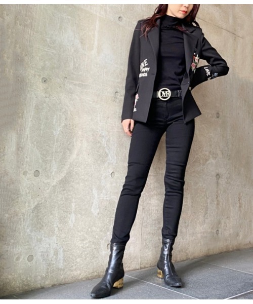 C.C.CROSS（シーシークロス）の「【C.C.CROSS/シーシークロス】ヒートストレッチスキニーデニム（デニムパンツ・レディース・ブラック・SMALL）」の5枚目の写真