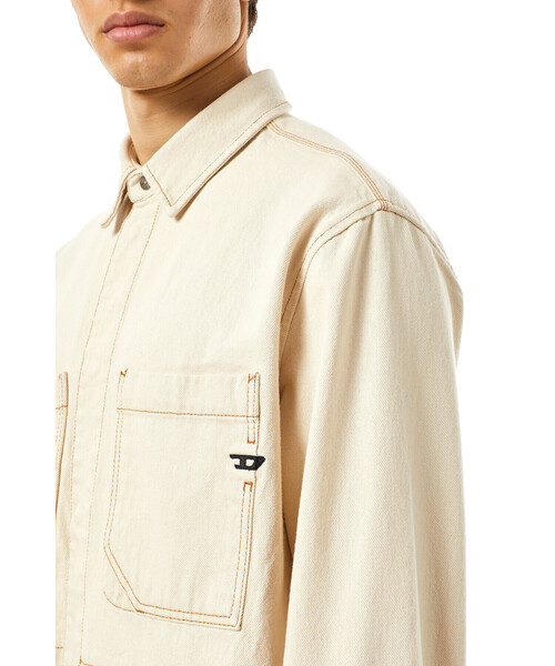 DIESEL（ディーゼル）の「DIESEL SS22 メンズ シャツ ワークシャツ デニム サステナブル（シャツ/ブラウス・メンズ・ホワイト・SMALL/MEDIUM/X-LARGE/LARGE）」の7枚目の写真