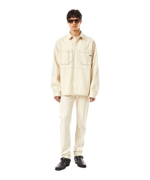 DIESEL（ディーゼル）の「DIESEL SS22 メンズ シャツ ワークシャツ デニム サステナブル（シャツ/ブラウス・メンズ・ホワイト・SMALL/MEDIUM/X-LARGE/LARGE）」の4枚目の写真