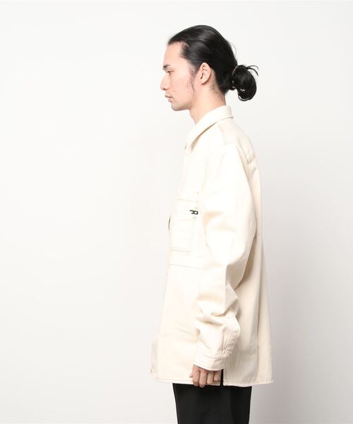 DIESEL（ディーゼル）の「DIESEL SS22 メンズ シャツ ワークシャツ デニム サステナブル（シャツ/ブラウス・メンズ・ホワイト・SMALL/MEDIUM/X-LARGE/LARGE）」の3枚目の写真