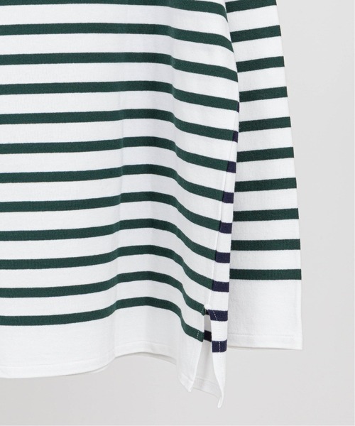 ORCIVAL(オーシバル)の「【ORCIVAL / オーシバル】HARLEQUIN WIDE BODY BOAT NECK(Tシャツ/カットソー・メンズ・グリーン系その他/ブルー系その他・6/8)」の6枚目の写真