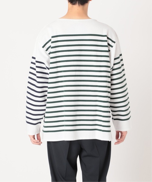 ORCIVAL(オーシバル)の「【ORCIVAL / オーシバル】HARLEQUIN WIDE BODY BOAT NECK(Tシャツ/カットソー・メンズ・グリーン系その他/ブルー系その他・6/8)」の10枚目の写真