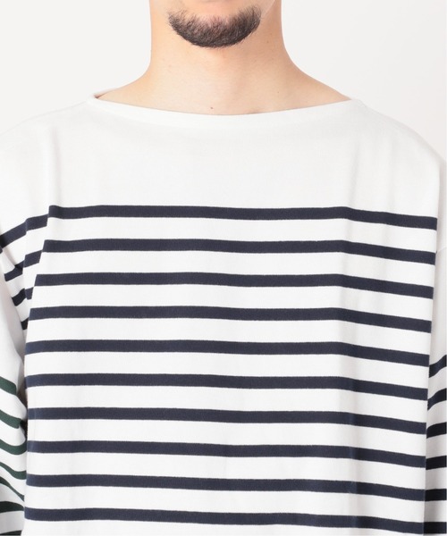 ORCIVAL(オーシバル)の「【ORCIVAL / オーシバル】HARLEQUIN WIDE BODY BOAT NECK(Tシャツ/カットソー・メンズ・グリーン系その他/ブルー系その他・6/8)」の13枚目の写真