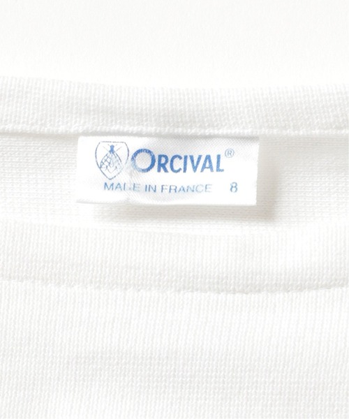 ORCIVAL(オーシバル)の「【ORCIVAL / オーシバル】HARLEQUIN WIDE BODY BOAT NECK(Tシャツ/カットソー・メンズ・グリーン系その他/ブルー系その他・6/8)」の19枚目の写真