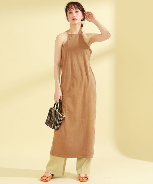 GOOD ROCK SPEED（グッドロックスピード）の「GOOD ROCK SPEED × Ray BEAMS / 別注 レイヤード ワンピース（ワンピース・レディース・ブラック/ブラウン・ONE SIZE）」の11枚目の写真