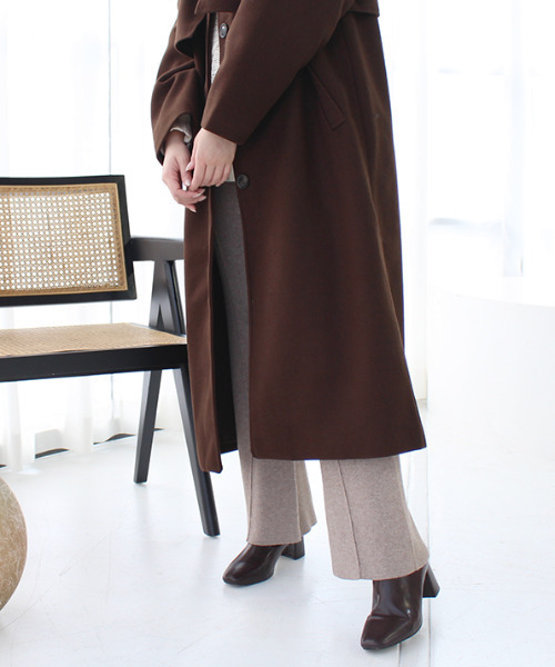 MODE ROBE(モードローブ)の「スタンドカラーケープコート(その他アウター・レディース・アイボリー/モカ/ブラック/ブラウン・FREE)」の10枚目の写真
