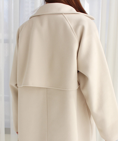 MODE ROBE(モードローブ)の「スタンドカラーケープコート(その他アウター・レディース・アイボリー/モカ/ブラック/ブラウン・FREE)」の18枚目の写真