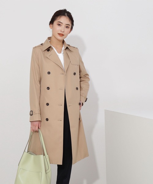 NATURAL BEAUTY BASIC（ナチュラルビューティーベーシック）の「ＴＣベーシックトレンチコート（トレンチコート・レディース・ネイビー/ベージュ・SMALL/LARGE/MEDIUM）」の5枚目の写真
