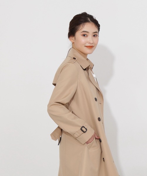 NATURAL BEAUTY BASIC（ナチュラルビューティーベーシック）の「ＴＣベーシックトレンチコート（トレンチコート・レディース・ネイビー/ベージュ・SMALL/LARGE/MEDIUM）」の7枚目の写真