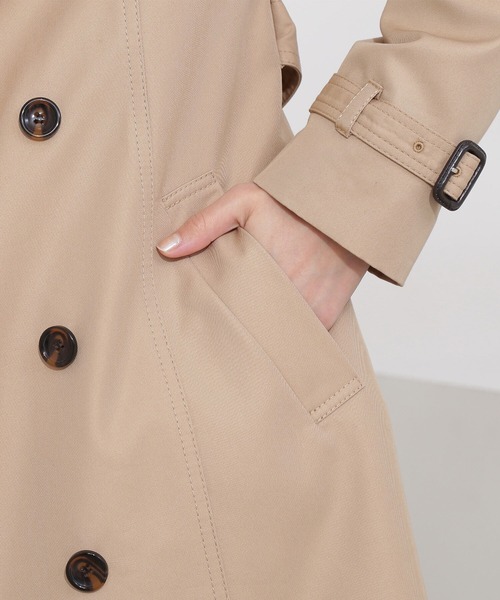 NATURAL BEAUTY BASIC（ナチュラルビューティーベーシック）の「ＴＣベーシックトレンチコート（トレンチコート・レディース・ネイビー/ベージュ・SMALL/LARGE/MEDIUM）」の6枚目の写真