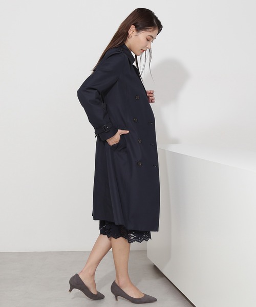 NATURAL BEAUTY BASIC（ナチュラルビューティーベーシック）の「ＴＣベーシックトレンチコート（トレンチコート・レディース・ネイビー/ベージュ・SMALL/LARGE/MEDIUM）」の16枚目の写真