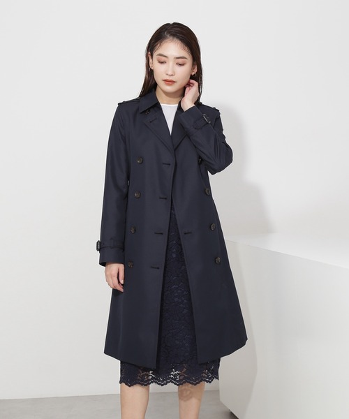NATURAL BEAUTY BASIC（ナチュラルビューティーベーシック）の「ＴＣベーシックトレンチコート（トレンチコート・レディース・ネイビー/ベージュ・SMALL/LARGE/MEDIUM）」の12枚目の写真