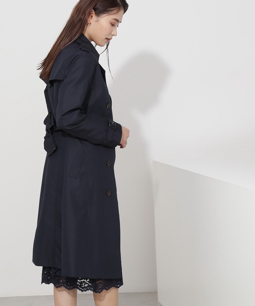 NATURAL BEAUTY BASIC（ナチュラルビューティーベーシック）の「ＴＣベーシックトレンチコート（トレンチコート・レディース・ネイビー/ベージュ・SMALL/LARGE/MEDIUM）」の4枚目の写真