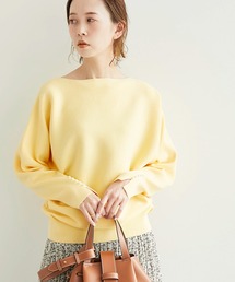 ROPE' PICNIC | 【WEB限定カラー:グレー,グリーン】マシュマロニット袖パールドルマン(ニット/セーター)