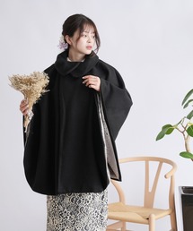 [新品タグ付き]日本織物連合会 和装用ポンチョ ヘリンボーン FREESIZE 新品タグ付き]日本織物連合会 和装用ポンチョ ヘリンボーン FREESIZE