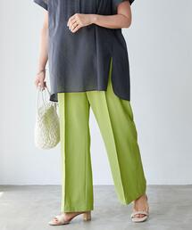 green label relaxing | 【WEB限定】［ XS /H148-155㎝］オルマイパンツ P/PU ツイル ワイド(その他パンツ)