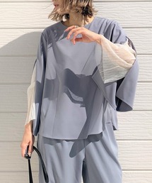 Q | レーシースリーブブラウス(シャツ/ブラウス)