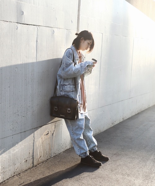 rovtski(ロフトスキー)の「【セットアップ対応】DREAM MEHAPPY G JAN/ビッグシルエット ドリーミー ハッピーデニムGジャン(デニムジャケット・メンズ・ブラック/インディゴブルー・FREE)」の11枚目の写真