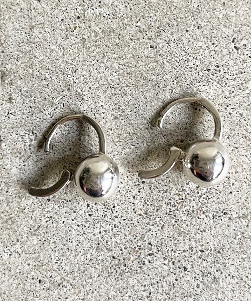 foun.Round ball pierce SILVER ラウンドボール ピアス シルバー
