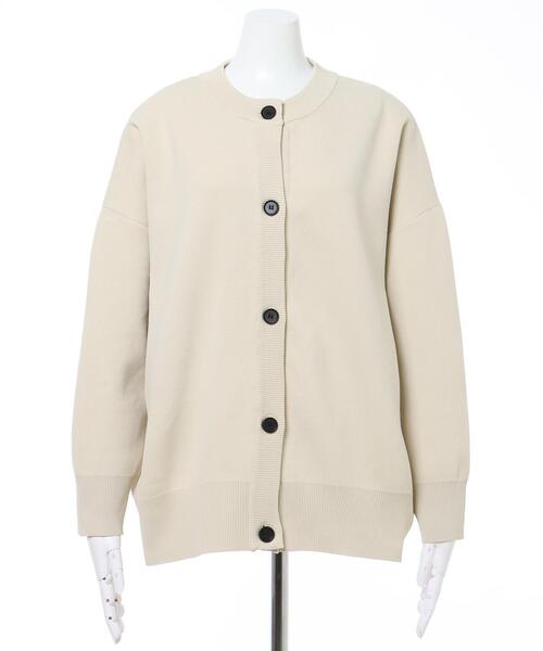 INGNI(イング)の「クルーネックミドル丈カーディガン(カーディガン/ボレロ・レディース・イエロー/ブルー/グリーン/ブラック/アイボリー・M)」の6枚目の写真