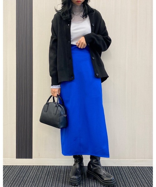 INGNI(イング)の「クルーネックミドル丈カーディガン(カーディガン/ボレロ・レディース・イエロー/ブルー/グリーン/ブラック/アイボリー・M)」の20枚目の写真