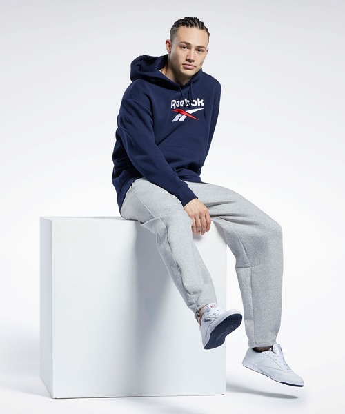 Reebok(リーボック)の「クラシックス ファウンデーション ベクター フーディー / Classics Foundation Vector Hoodie(パーカー・メンズ・ブラック/ホワイト×ブルー/ブルー系その他/ピンク系その他・SMALL/MEDIUM/LARGE/X-LARGE/XX-LARGE/X-SMALL/XXX-LARGE)」の20枚目の写真