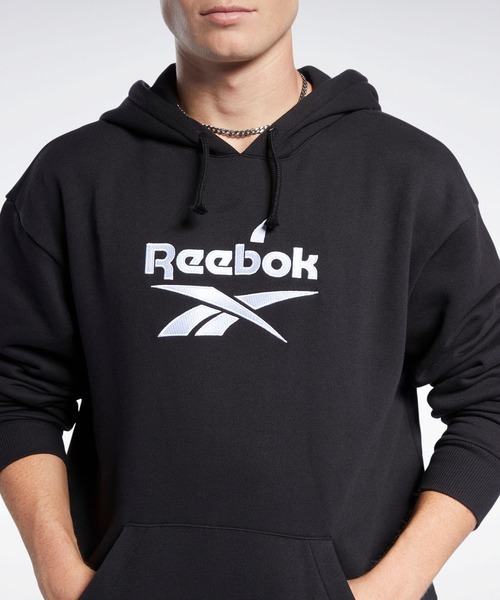 Reebok(リーボック)の「クラシックス ファウンデーション ベクター フーディー / Classics Foundation Vector Hoodie(パーカー・メンズ・ブラック/ホワイト×ブルー/ブルー系その他/ピンク系その他・SMALL/MEDIUM/LARGE/X-LARGE/XX-LARGE/X-SMALL/XXX-LARGE)」の16枚目の写真