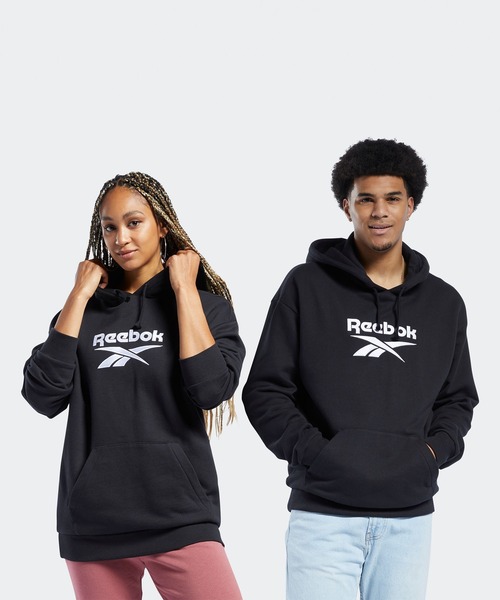 Reebok(リーボック)の「クラシックス ファウンデーション ベクター フーディー / Classics Foundation Vector Hoodie(パーカー・メンズ・ブラック/ホワイト×ブルー/ブルー系その他/ピンク系その他・SMALL/MEDIUM/LARGE/X-LARGE/XX-LARGE/X-SMALL/XXX-LARGE)」の5枚目の写真