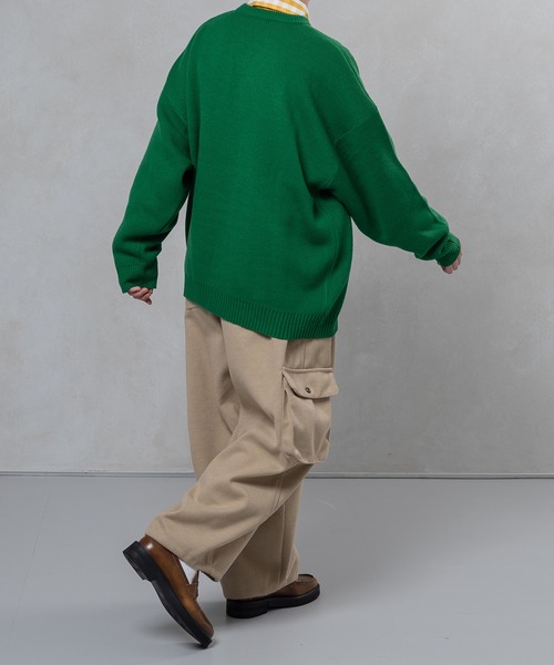 kutir（クティール）の「ブルドッククルーネックニット（ニット/セーター・メンズ・レッド/イエロー/グリーン/ライトブラウン・MEDIUM/LARGE）」の10枚目の写真