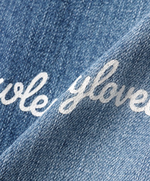 by LOVEiT（バイラビット）の「裾スリットデニム（デニムパンツ・キッズ・サックスブルー/ブルー・150cm/130cm/160cm/140cm/120cm）」の12枚目の写真