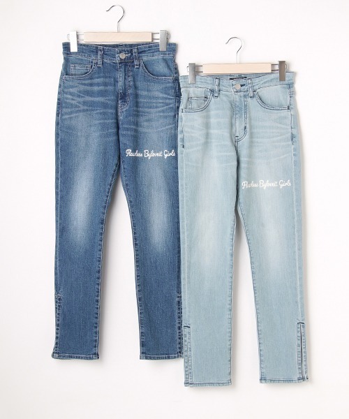 by LOVEiT（バイラビット）の「裾スリットデニム（デニムパンツ・キッズ・サックスブルー/ブルー・150cm/130cm/160cm/140cm/120cm）」の13枚目の写真