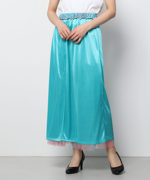 AS KNOW AS PINKY（アズノゥアズピンキー）の「チュール重ねる染まるスカート（スカート・レディース・グレー系その他/グリーン系その他/パープル系その他・FREE）」の13枚目の写真