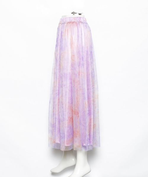 AS KNOW AS PINKY（アズノゥアズピンキー）の「チュール重ねる染まるスカート（スカート・レディース・グレー系その他/グリーン系その他/パープル系その他・FREE）」の5枚目の写真