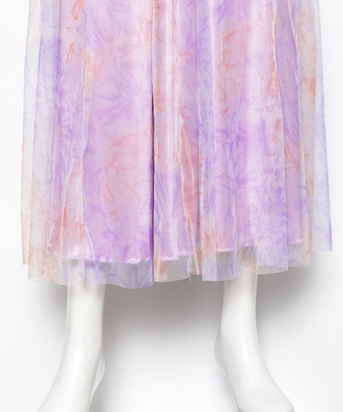 AS KNOW AS PINKY（アズノゥアズピンキー）の「チュール重ねる染まるスカート（スカート・レディース・グレー系その他/グリーン系その他/パープル系その他・FREE）」の8枚目の写真