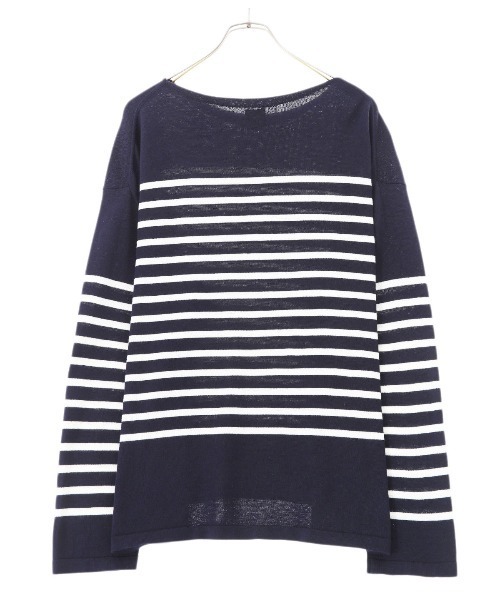 GOLD（ゴールド）の「東洋エンタープライズ GOLD / ゴールド：C/S KNIT BORDER B/NECK：22A-GL90214[MUS]（Tシャツ/カットソー・メンズ・ネイビー/ブラック・M/L）」の12枚目の写真